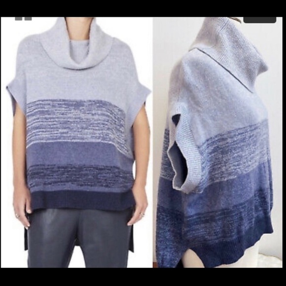 BCBGMAXAZRIA Elinor Wool-Blend hi low ombré Tunic . M/L. NWT - Picture 5 of 9